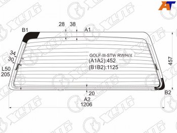 Стекло заднее (Цвет зеленый Обогрев) Volkswagen Golf 91-99 XYG GOLF-III-STW RW/H/X
