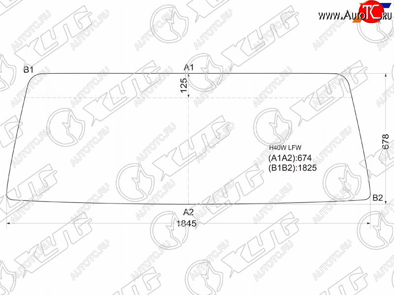 9 849 р. Стекло лобовое Nissan Atlas F 82-92 XYG H40W LFW  с доставкой в г. Керчь