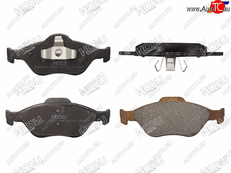 1 439 р. Колодки тормозные перед FL-FR SAT  Mazda Demio  2 DY (2002-2007) дорестайлинг, рестайлинг  с доставкой в г. Керчь