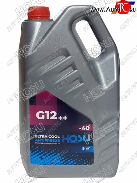 1 139 р. Антифриз (ULTRA COOL G12++ 5 кг. -40 C Розовый) HOSU HSCL0026  с доставкой в г. Керчь