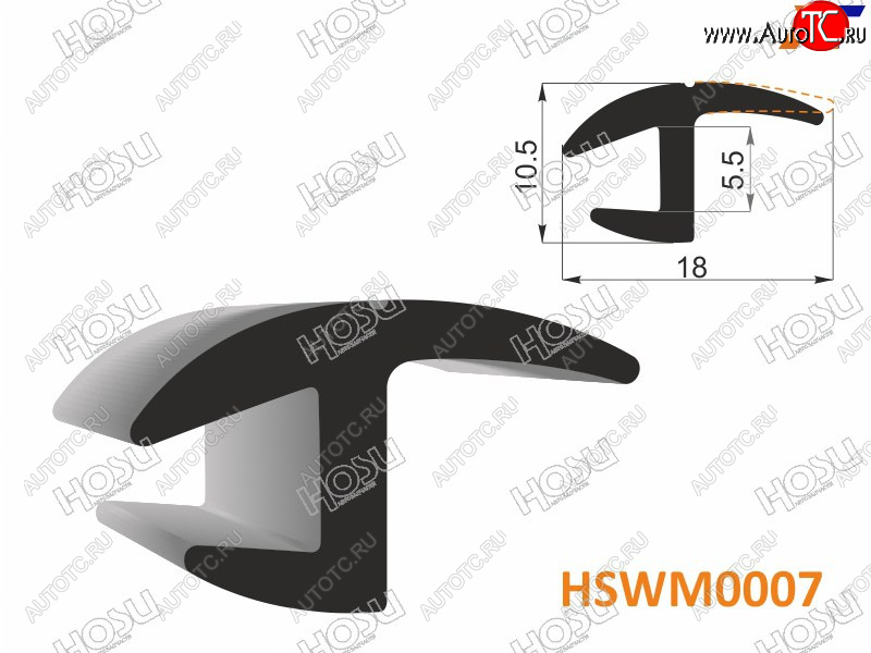 191 р. Молдинг универсальный (18mm) - бухта 30 м.(цена за 1метр) HOSU HSWM0007  с доставкой в г. Керчь