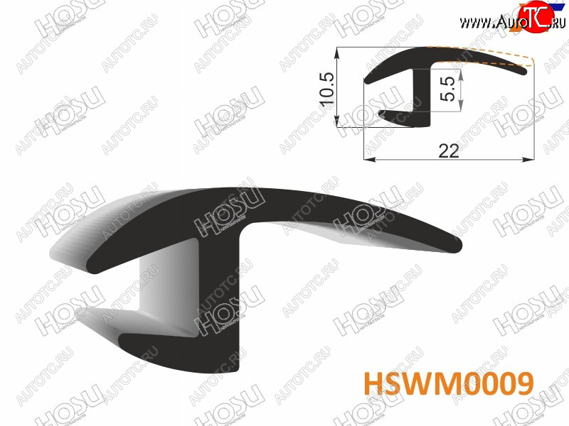 191 р. Молдинг универсальный (22mm) - бухта 30 м.(цена за 1метр) HOSU HSWM0009  с доставкой в г. Керчь