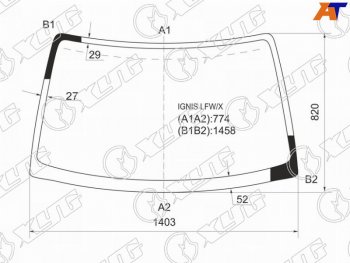 6 349 р. Стекло лобовое Chevrolet Cruze 01-08  Subaru Justy 03-07  Suzuki Ignis 00-07  Swift 00-04 XYG IGNIS LFW/X  с доставкой в г. Керчь. Увеличить фотографию 1