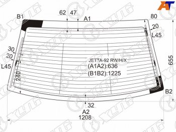 4 999 р. Стекло заднее (Цвет зеленый Обогрев Антенна) Volkswagen Jetta 91-98  Vento 92-95 XYG JETTA-92 RW/H/X  с доставкой в г. Керчь. Увеличить фотографию 2