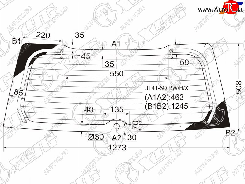 7 199 р. Стекло заднее (Цвет зеленый Обогрев 5D WGN) Mitsubishi Lancer 02-10  Lancer Cedia 00-03 XYG JT41-5D RW/H/X  с доставкой в г. Керчь