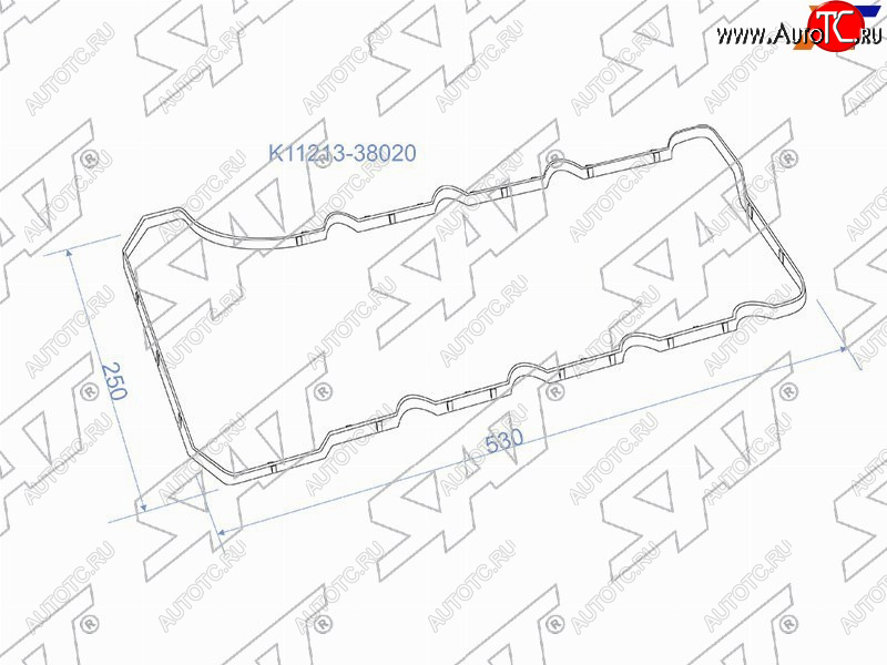 389 р. Прокладка клапанной крышки LEXUS LX570 3URFE 07- SAT K11213-38020  с доставкой в г. Керчь