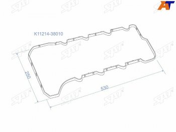 Прокладка клапанной крышки LEXUS LX570 07-  3URFE №2 SAT K11214-38010