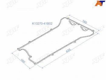 399 р. Прокладка клапанной крышки NS CG10, CG13, CGA3DE, Z10, K11 SAT K13270-41B02  с доставкой в г. Керчь. Увеличить фотографию 1