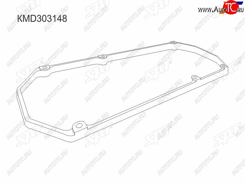 221 р. Прокладка клапанной крышки MMC 6G72 SOHC 24V Pajero V#, Delica PD#PE#PF#, Diamant F31AF41A SAT KMD303148  с доставкой в г. Керчь