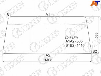 4 999 р. Стекло лобовое Mitsubishi Pajero 81-90  Hyundai Galloper 91-07 XYG L047 LFW  с доставкой в г. Керчь. Увеличить фотографию 1