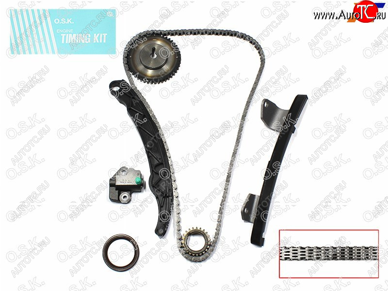 13 299 р. Комплект для замены цепи ГРМ MAZDA 23DEMIOAXELAVERISA ZJZYZ6 1.31.51.6 (L=158) 02- OSK M220K  с доставкой в г. Керчь