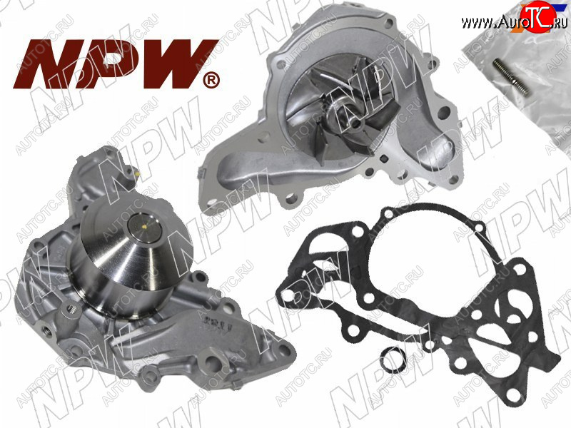3 799 р. Насос водяного охлаждения с прокладкой 6G7273 NPW  Mitsubishi Pajero Sport  PA (2004-2008) рестайлинг  с доставкой в г. Керчь