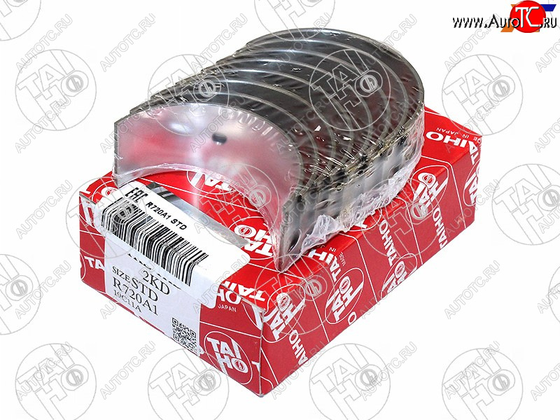 2 159 р. Вкладыши коренные к-т STD TOYOTA 4RUNNERDYNAFORTUNERHIACEHILUXLC PRADO 1KZ-TE1-2KD-FTV 02- TAIHO M720A1 STD  с доставкой в г. Керчь