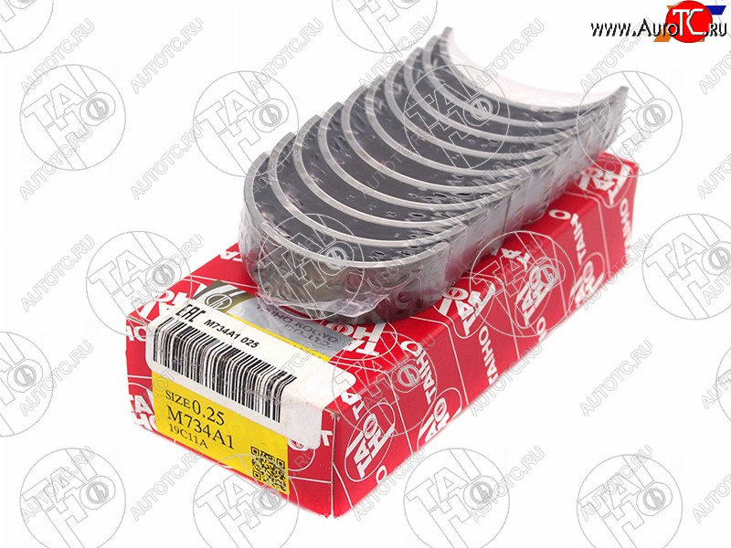3 089 р. Вкладыши коренные к-т 0,25 TOYOTA AURISCOROLLAPRIUS 1ZR-FE1ZR-FAE 08-                             TAIHO M734A1 025  с доставкой в г. Керчь