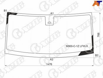 11 799 р. Стекло лобовое (Одна камера) Daihatsu Thor 16-20  Subaru Justy 16-  Toyota Roomy 16-  Tank 16- XYG M900-C-1Z LFW/X  с доставкой в г. Керчь. Увеличить фотографию 1