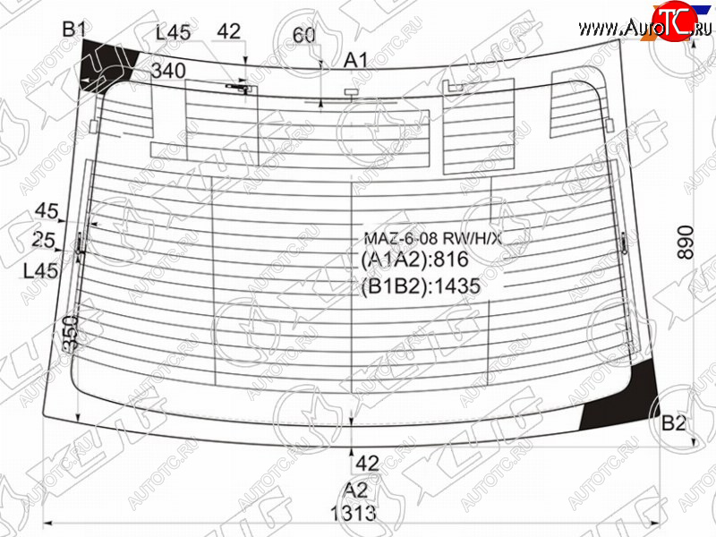 7 299 р. Стекло заднее (Цвет зеленый Обогрев Антенна 4D SED) Mazda 6 07-12  Atenza 07-12 XYG MAZ-6-08 RW/H/X  с доставкой в г. Керчь