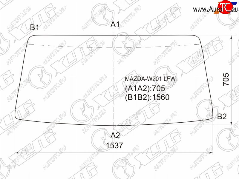 6 249 р. Стекло лобовое Mazda Titan 89-00 XYG MAZDA-W201 LFW  с доставкой в г. Керчь