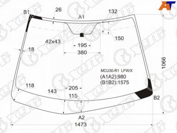 9 999 р. Стекло лобовое Toyota Harrier (XU30) 03-13  Lexus RX 03-09 XYG MCU30-R1 LFW/X  с доставкой в г. Керчь. Увеличить фотографию 2