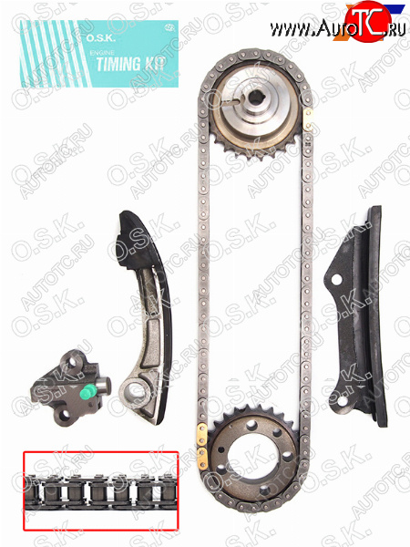 13 249 р. Комплект для замены цепи ГРМ NISSAN PATROLTERRANOSAFARI ZD30DDTI 04-07 OSK N129X  с доставкой в г. Керчь