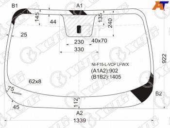 5 299 р. Стекло лобовое Nissan Juke 10-20 XYG NI-F15-L-VCP LFW/X  с доставкой в г. Керчь. Увеличить фотографию 1