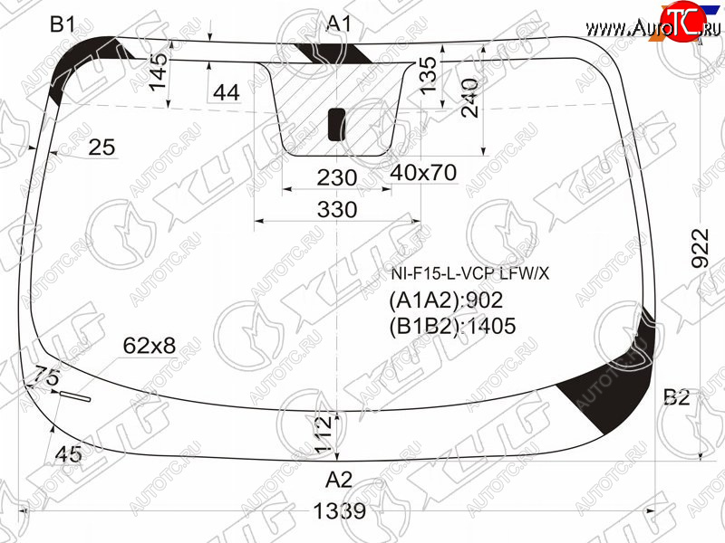 5 299 р. Стекло лобовое Nissan Juke 10-20 XYG NI-F15-L-VCP LFW/X  с доставкой в г. Керчь