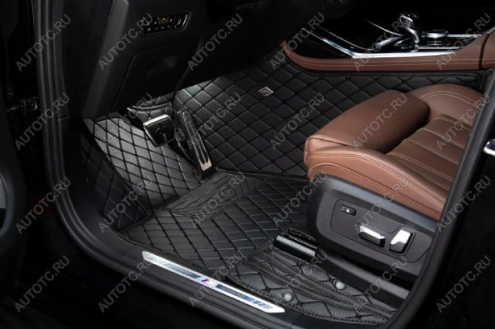 4 099 р. Ковры (Кожа АВТОПИЛОТ экокожа) Автопилот  Mercedes-Benz C-Class ( С205,  W205) (2014-2025) дорестайлинг купе, дорестайлинг седан, рестайлинг седан (черный)  с доставкой в г. Керчь