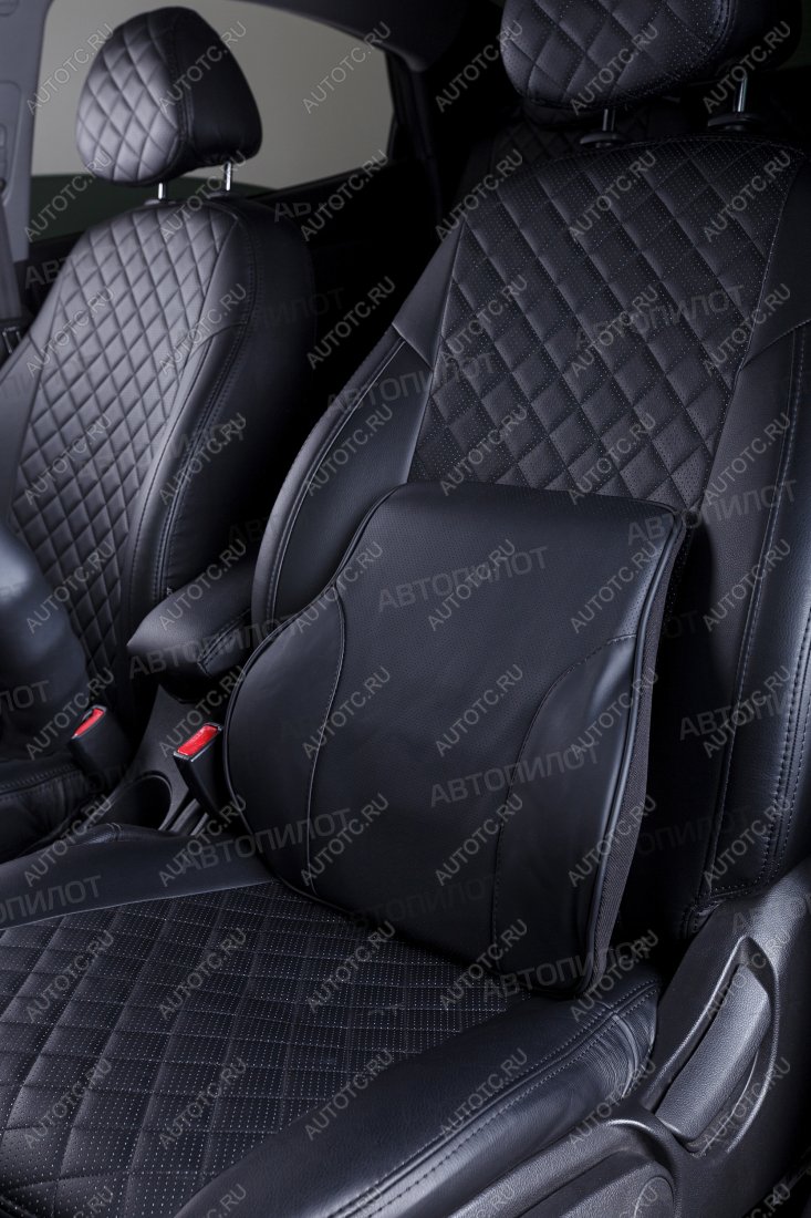 1 399 р. Подушки под поясницу (натур. кожа BC02 экокожа/поролон) АВТОПИЛОТ Baltmotors Striker 400 (2008-2025) (черный)  с доставкой в г. Керчь