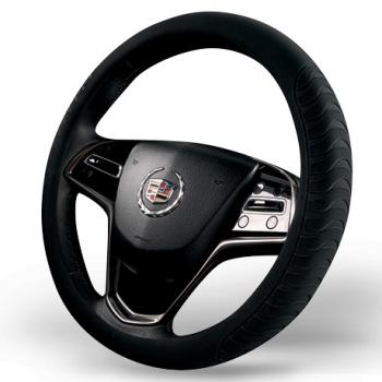 Оплётка на руль (37-39см GP2110натур. замша ) Автопилот  (черный)