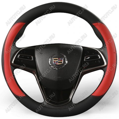 999 р. Оплётка на руль (37-39см GP 2102 кож/зам) Автопилот   (черный/красный)  с доставкой в г. Керчь
