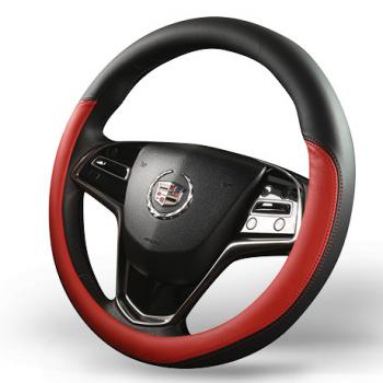 Оплётка на руль (37-39см GP 2104 кож/зам) Автопилот  (черный/красный)