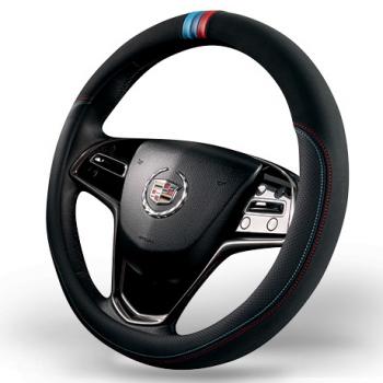 Оплётка на руль (37-39см GP 2109 кож/зам+замша) Автопилот  (черный)
