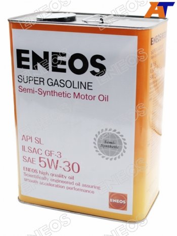 3 679 р. Масло моторное полусинтетическое ENEOS Super Gasoline 5W-30 SL, GF-3 4л ENEOS OIL1361  с доставкой в г. Керчь. Увеличить фотографию 1
