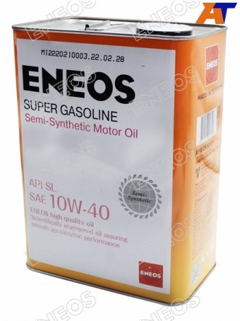3 679 р. Масло моторное полусинтетическое ENEOS Super Gasoline 10W-40 SL 4л ENEOS OIL1357  с доставкой в г. Керчь. Увеличить фотографию 1