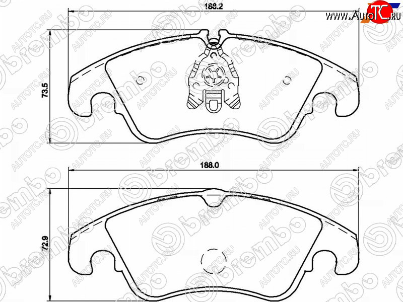 5 449 р. Колодки тормозные передние FL-FR SAT  Audi A4 Allroad ( B8,  B9) - Q5  8R  с доставкой в г. Керчь
