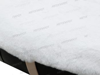 3 899 р. Накидка на сиденье (короткий ворс ПРЕМИУМ искусственный мех) Автопилот   (белый)  с доставкой в г. Керчь. Увеличить фотографию 6