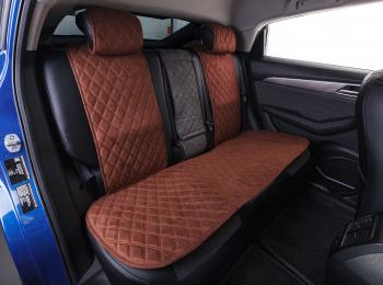 4 299 р. Накидка на сиденье (на весь салон GT Plus алькантара) Автопилот   (коричневый)  с доставкой в г. Керчь. Увеличить фотографию 2