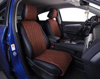 Накидка на сиденье (на весь салон GT Plus алькантара) Автопилот  (коричневый)