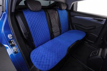 5 349 р. Накидка на сиденье (на весь салон Tour Plus алькантара) Автопилот   (синий)  с доставкой в г. Керчь. Увеличить фотографию 2