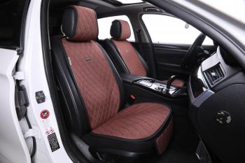 5 799 р. Накидка на сиденье (на весь салон Super-J Flax Plus лён) Автопилот   (коричневый)  с доставкой в г. Керчь. Увеличить фотографию 2