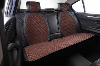 Накидка на сиденье (на весь салон Velour Plus велюр) Автопилот  (коричневый)