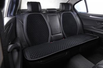 Накидка на сиденье (на весь салон Velour Plus велюр) Автопилот  (черный)