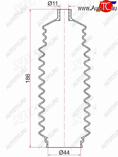 399 р. Пыльник рулевой рейки NISSAN PRIMERA 96-01SUNNY B14 94-99PULSAR N15 95-00HONDA ACCORD C.. 94-98 SAT R-2542  с доставкой в г. Керчь