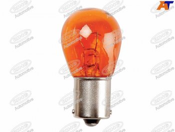 43 р. Лампа дополнительного освещения PY21W Янтарная 12V 21W (усики без смещения) RING R343  с доставкой в г. Керчь. Увеличить фотографию 1