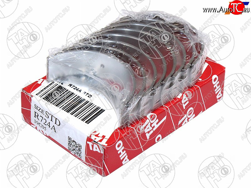 1 029 р. Вкладыши шатунные к-т STD TOYOTA PREMIOALLIONCALDINA 1AZ-FE2AZ-FE 01- TAIHO R724A STD  с доставкой в г. Керчь