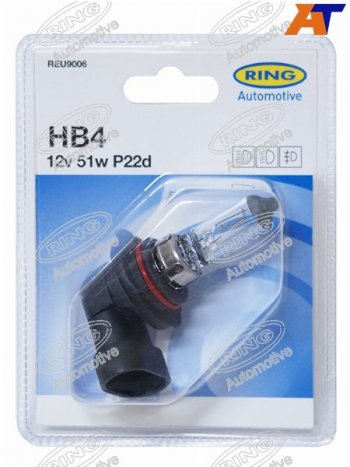 599 р. Лампа головного освещения HB4  12V 51W Блистер 1 шт. RING REU9006  с доставкой в г. Керчь. Увеличить фотографию 1