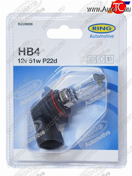 599 р. Лампа головного освещения HB4  12V 51W Блистер 1 шт. RING REU9006  с доставкой в г. Керчь