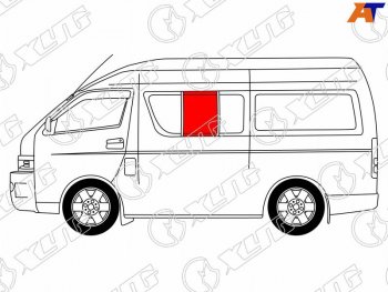 Стекло кузова боковое (не опускное) (Слева Цвет зеленый) Toyota Hiace 04-20  Regius Ace 04-20 XYG RH200-ST-L SF/LH2/X
