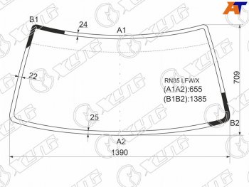 4 499 р. Стекло лобовое Toyota Hilux Pick Up 88-97  Great Wall Safe 01-09  Toyota 4Runner 89-95  Hilux Sur XYG RN85 LFW/X  с доставкой в г. Керчь. Увеличить фотографию 1