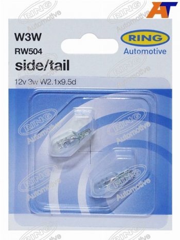 136 р. Лампа дополнительного освещения W3W  12V 3W Блистер 2 шт. RING RW504  с доставкой в г. Керчь. Увеличить фотографию 1