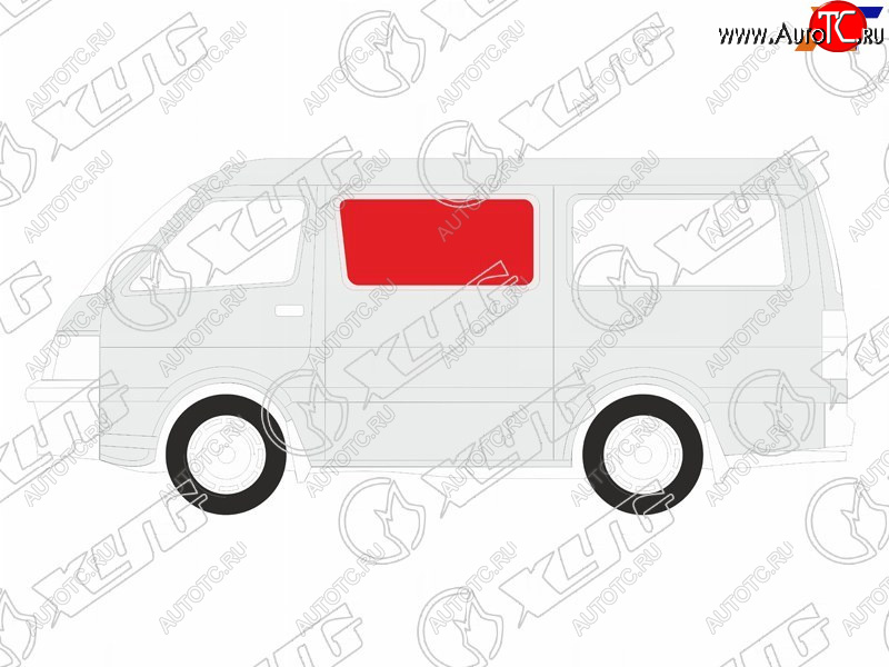 3 079 р. Стекло боковое опускное (Сзади Слева Цвет зеленый) Honda Stepwgn 01-05 XYG S7S RD/LH/X  с доставкой в г. Керчь